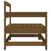 Divano Angolare Marrone Ambra in Legno Massello di Pino 825502