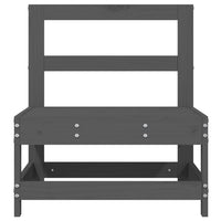 Divani Centrali da Giardino 2 pz Grigi Legno Massello di Pino 825515