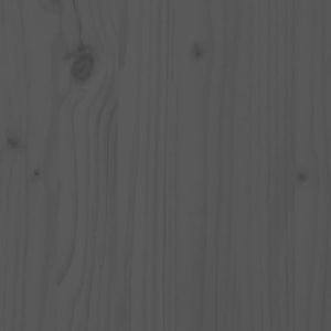 Divani Centrali da Giardino 2 pz Grigi Legno Massello di Pino 825515