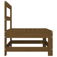 Divani Centrali da Giardino 2pz Ambra in Legno Massello di Pino 825516