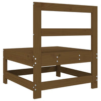 Divani Centrali da Giardino 2pz Ambra in Legno Massello di Pino 825516