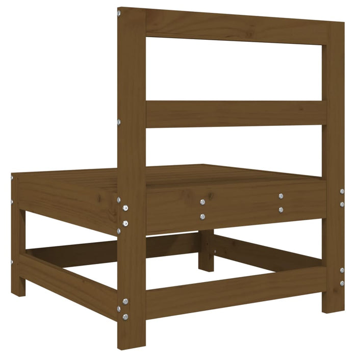 Divani Centrali da Giardino 2pz Ambra in Legno Massello di Pino 825516