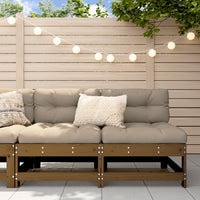 Divani Centrali da Giardino 2pz Ambra in Legno Massello di Pino 825516