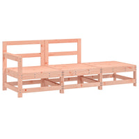 Set Salotto da Giardino 3 pz in Legno Massello di Douglas