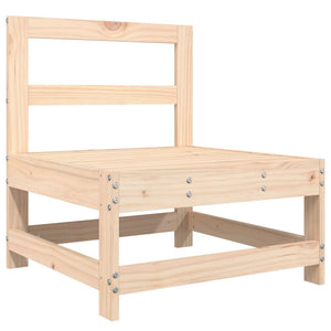 Set Salotto da Giardino 3 pz in Legno Massello di Pino 825527
