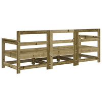 Set Salotto da Giardino 3 pz in Legno Impregnato di Pino 825533