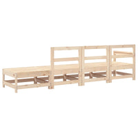 Set Salotto da Giardino 4 pz in Legno Massello di Pino 825534