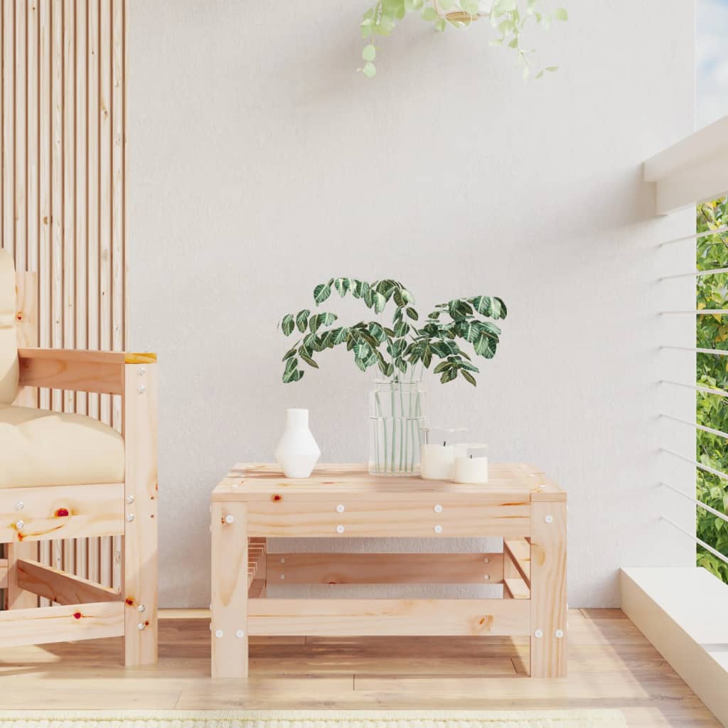 Poggiapiedi da Giardino in Legno Massello di Pino 825618