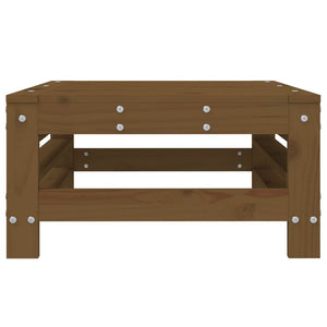Poggiapiedi da Giardino Marrone Ambra in Legno Massello di Pino 825621