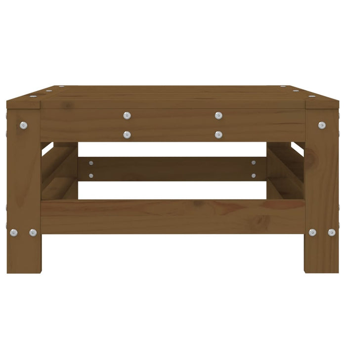 Poggiapiedi da Giardino Marrone Ambra in Legno Massello di Pino 825621