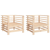 Sedie da Giardino 2pz in Legno Massello Pinocod mxl 108806