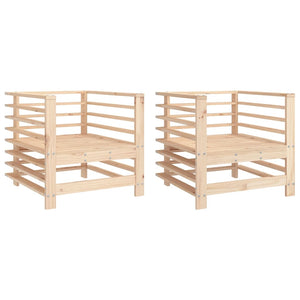 Sedie da Giardino 2pz in Legno Massello Pinocod mxl 108806