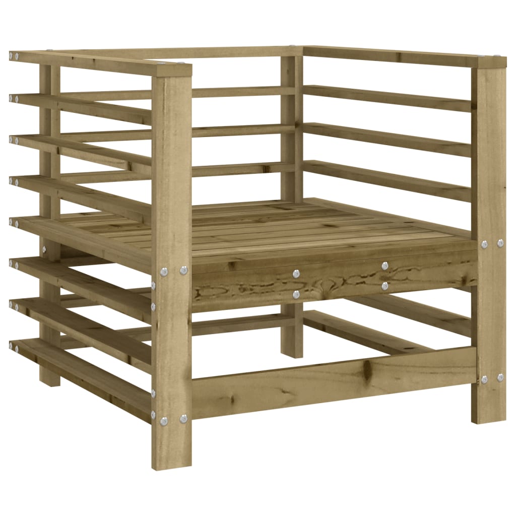Sedie da Giardino 2 pz in Legno di Pino Impregnato 825631