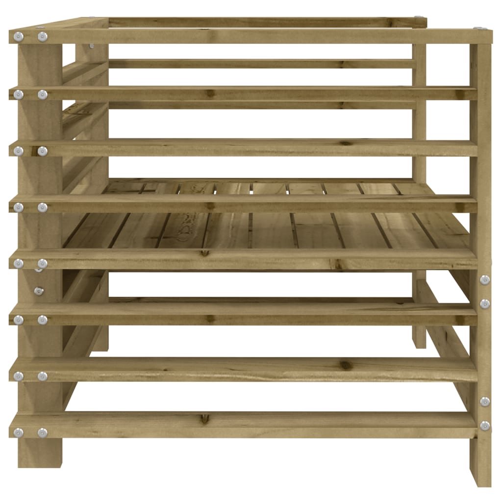 Sedie da Giardino 2 pz in Legno di Pino Impregnato 825631