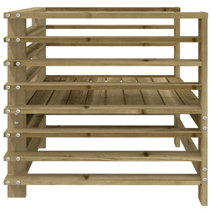 Sedie da Giardino 2 pz in Legno di Pino Impregnato 825631