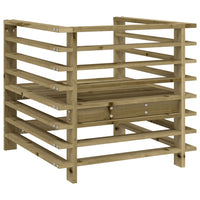Sedie da Giardino 2 pz in Legno di Pino Impregnato 825631