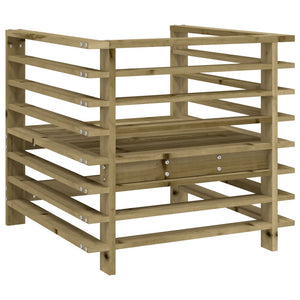 Sedie da Giardino 2 pz in Legno di Pino Impregnato 825631