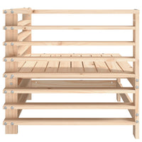 Divani Angolari da Giardino 2 pz in Legno Massello di Pino 825632