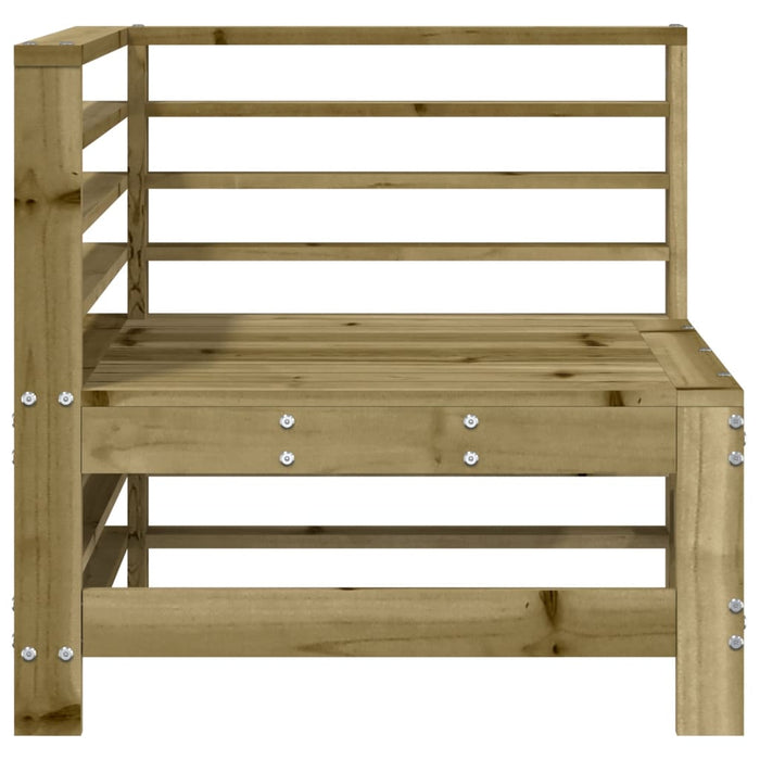 Divani Angolari da Giardino 2 pz in Legno di Pino Impregnato 825638