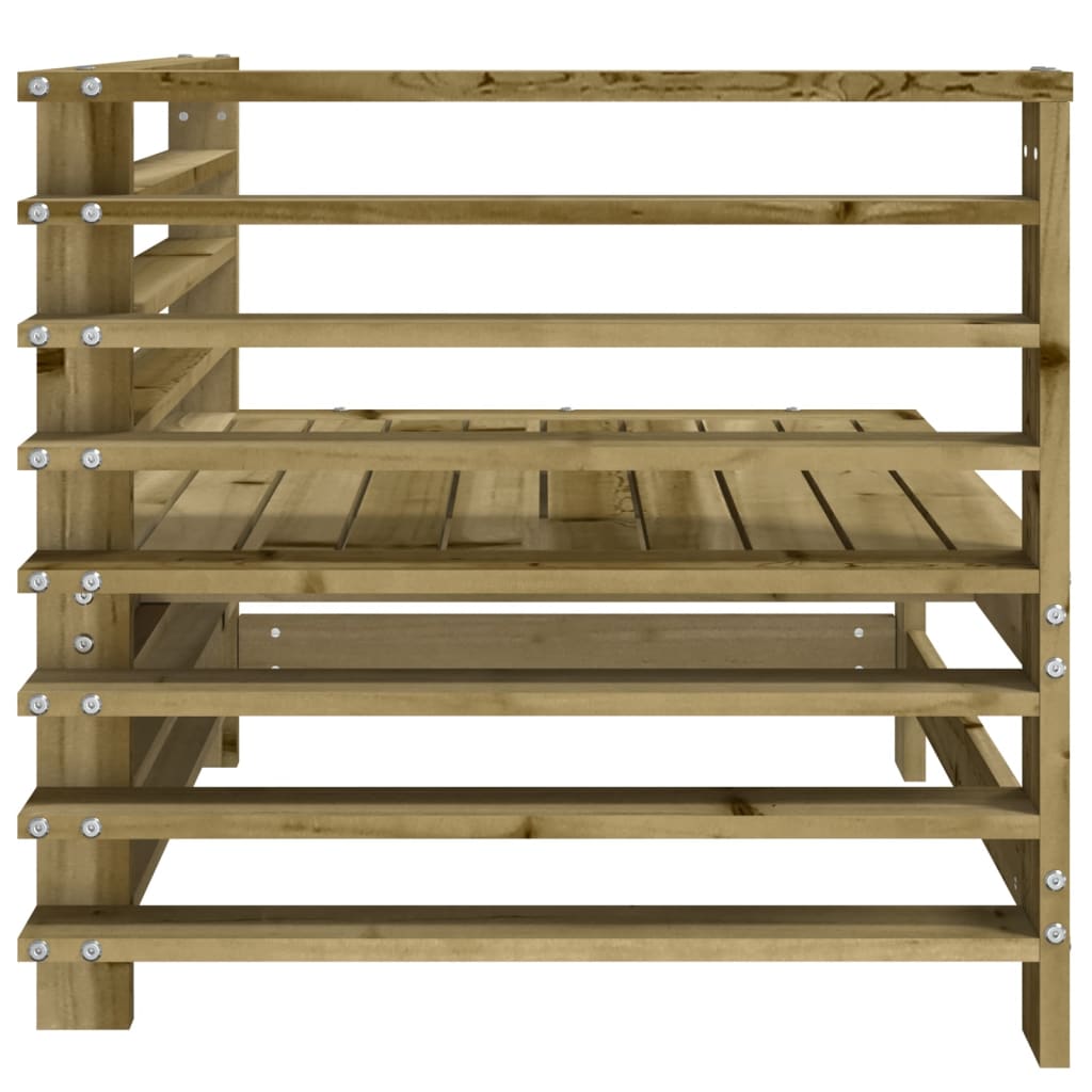 Divani Angolari da Giardino 2 pz in Legno di Pino Impregnato 825638