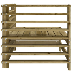 Divani Angolari da Giardino 2 pz in Legno di Pino Impregnato 825638