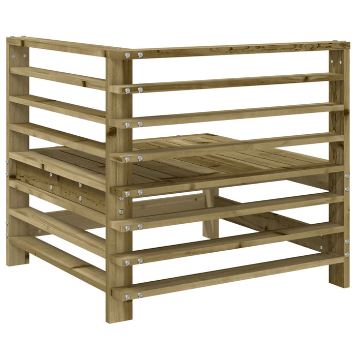 Divani Angolari da Giardino 2 pz in Legno di Pino Impregnato 825638