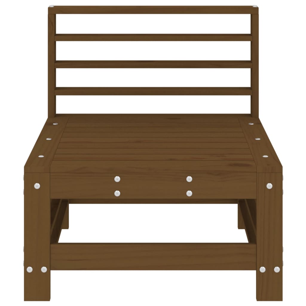 Divani Centrali da Giardino 2pz Ambra in Legno Massello di Pino