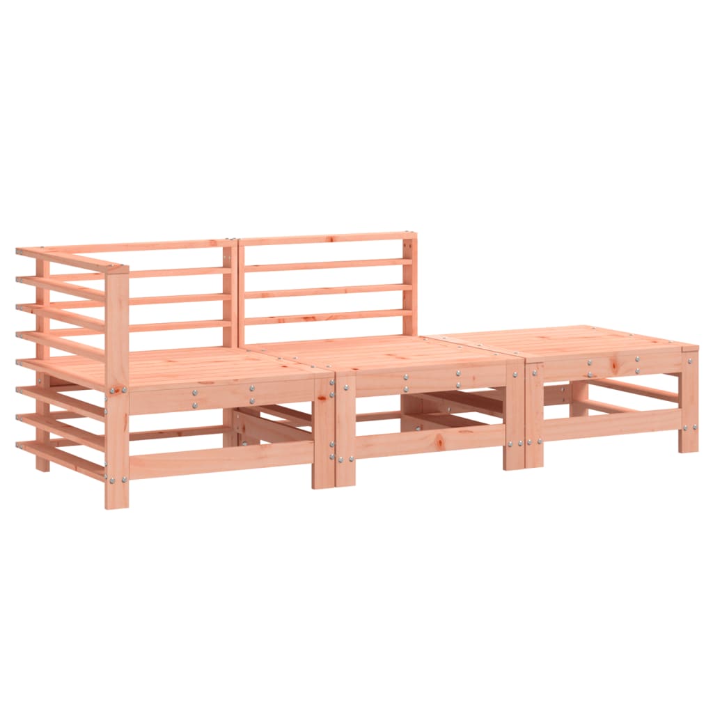 Set Salotto da Giardino 3 pz in Legno Massello di Douglas 825651