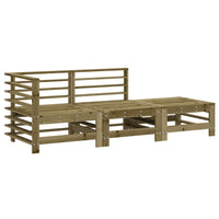 Set Salotto da Giardino 3 pz in Legno Impregnato di Pino 825652