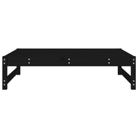 Poggiapiedi da Giardino 120x80 cm Legno Massello di Pino Nero