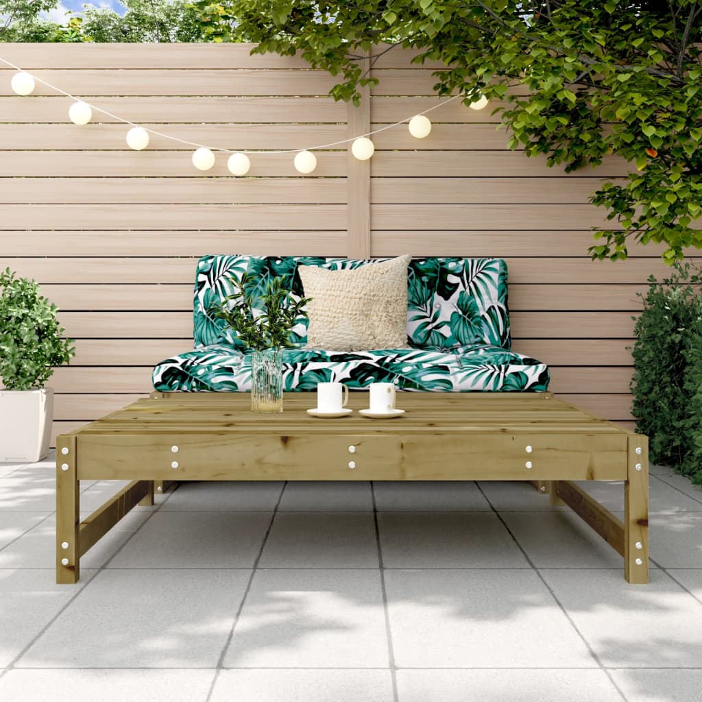 Poggiapiedi da Giardino 120x80 cm in Legno Impregnato di Pino 825715