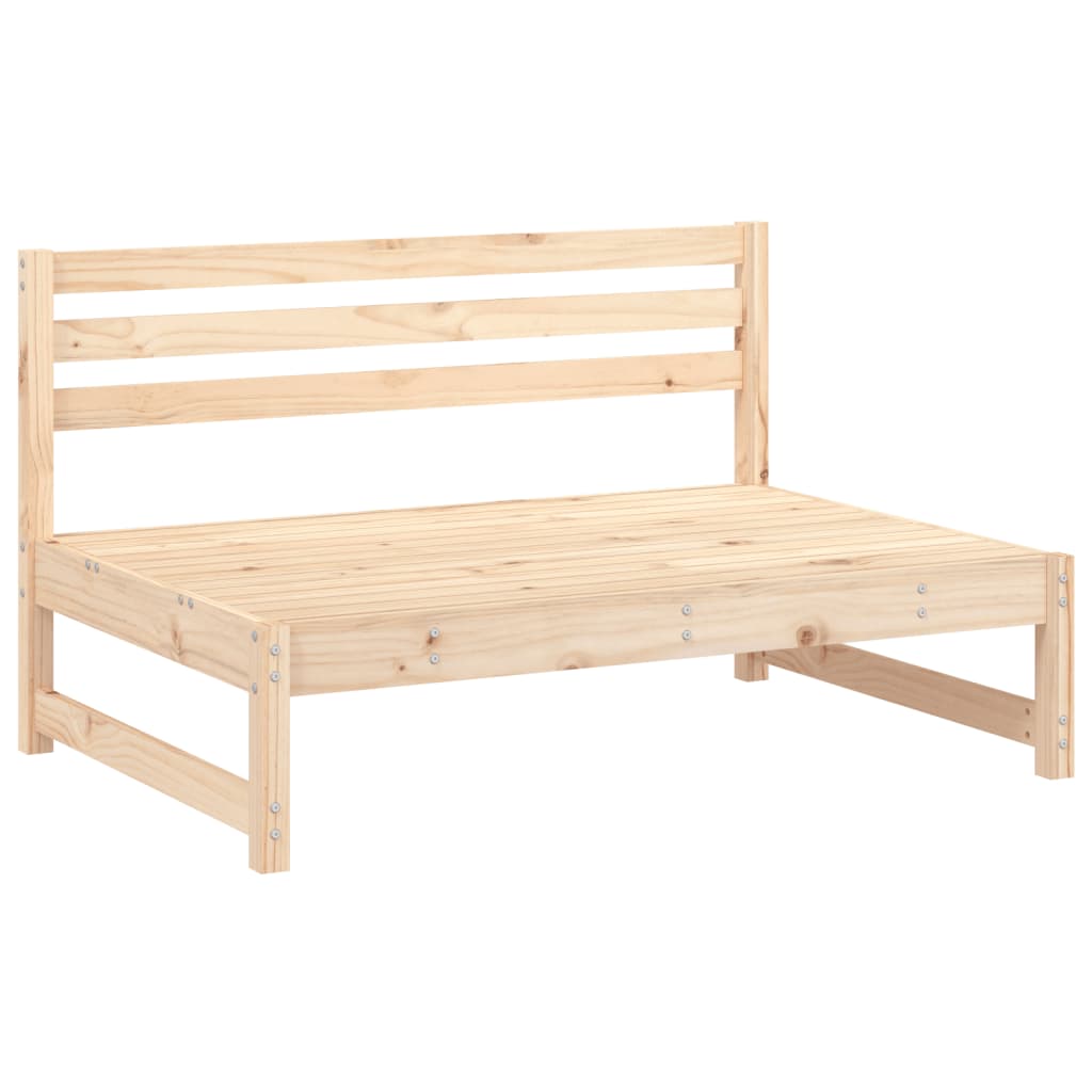 Divani Centrali da Giardino 2pz 120x80cm Legno Massello di Pino 825716