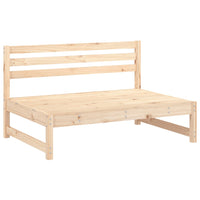 Divani Centrali da Giardino 2pz 120x80cm Legno Massello di Pino 825716