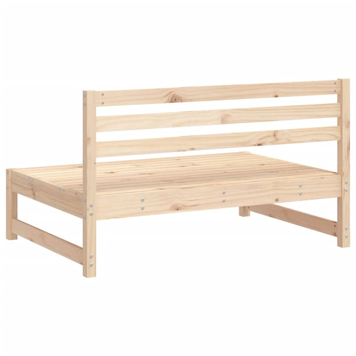 Divani Centrali da Giardino 2pz 120x80cm Legno Massello di Pino 825716