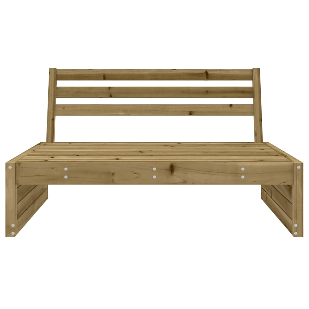 Divano Centrale da Giardino 120x80 cm Legno Impregnato di Pino 825750