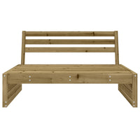 Divano Centrale da Giardino 120x80 cm Legno Impregnato di Pino 825750