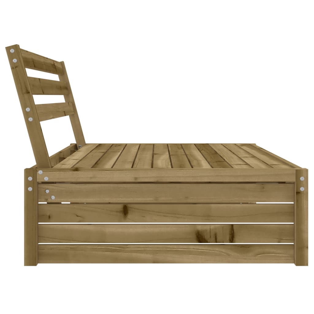 Divano Centrale da Giardino 120x80 cm Legno Impregnato di Pino 825750