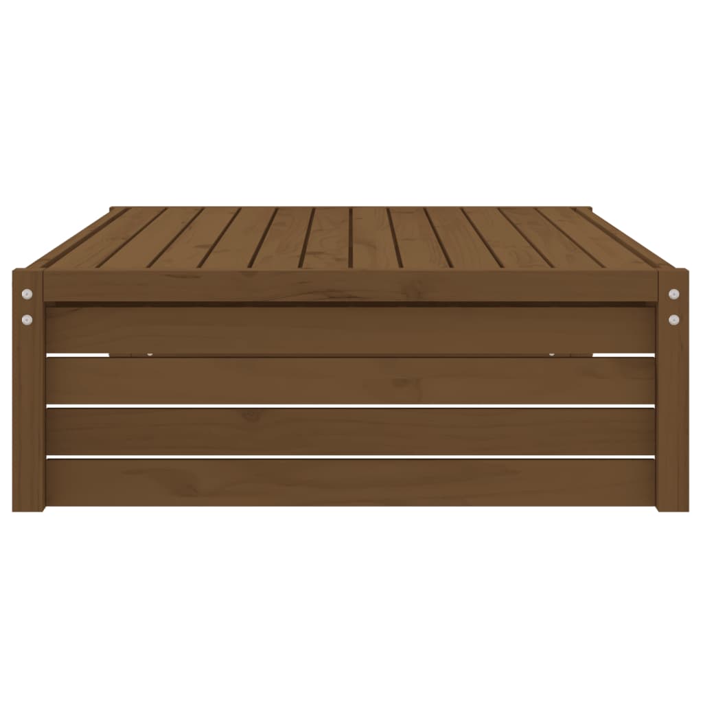 Poggiapiedi Giardino Marrone Ambra 120x80cm Legno Massello Pino 825754