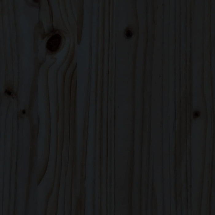 Poggiapiedi da Giardino 120x80 cm Legno Massello di Pino Nero 825755