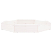 Sabbiera area giochi per bambini giardino esterno con sedute ottagonali in legno massello di pino bianco 02_0041531