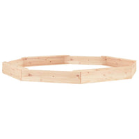 Sabbiera con Sedute Ottagonale in Legno Massello di Pino 825023