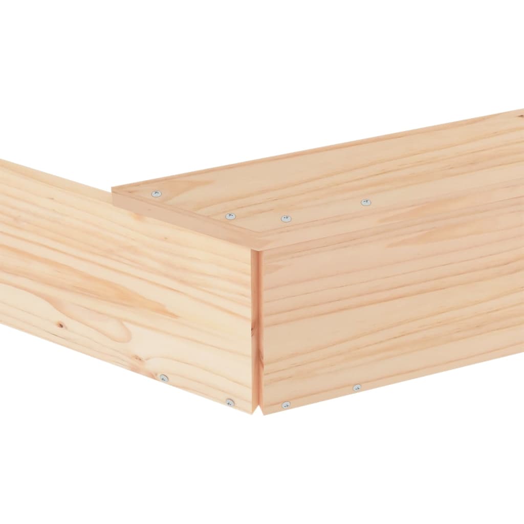 Sabbiera con Sedute Ottagonale in Legno Massello di Pino 825023