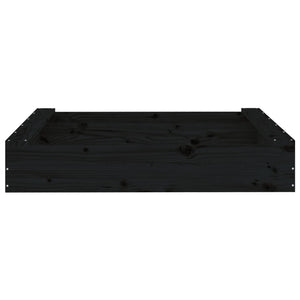 Sabbiera area giochi per bambini giardino esterno con sedute quadrate in legno massello di pino nero 02_0041526