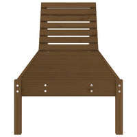 Lettino Prendisole Miele 199,5x60x74 cm Legno Massello di Pinocod mxl 84467