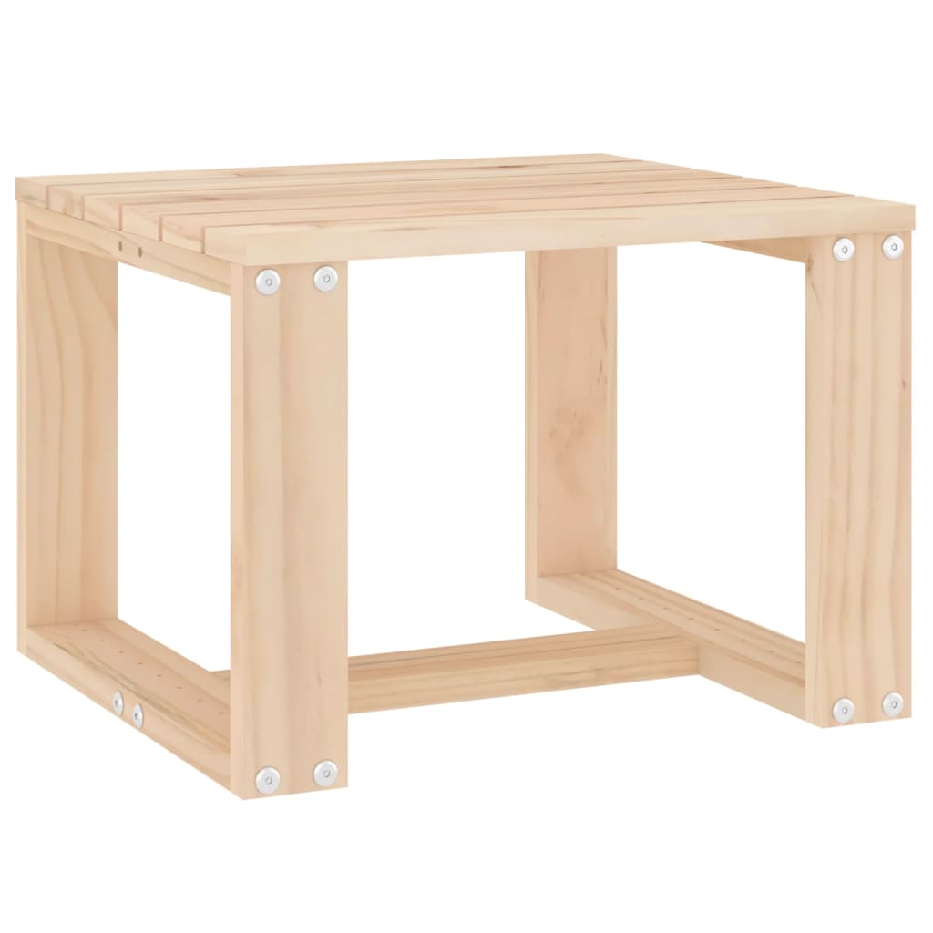 Tavolino da Giardino 40x38x28,5 cm in Legno Massello di Pino 825079