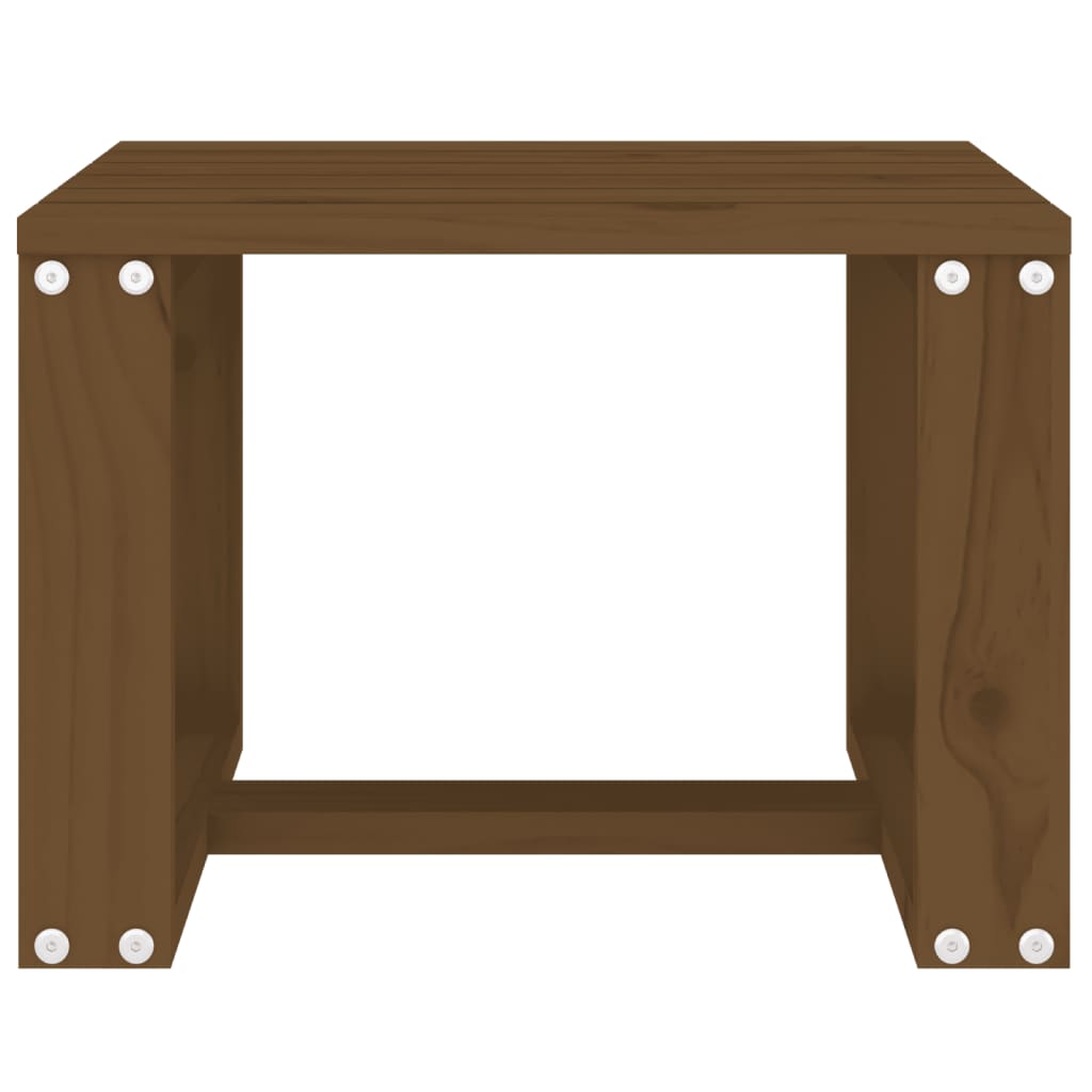 Tavolino da Giardino-Tavolo da Esterno-Tavolino da Patio Ambra 40x38x28,5 cm Legno Massello Pino