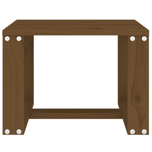 Tavolino da Giardino-Tavolo da Esterno-Tavolino da Patio Ambra 40x38x28,5 cm Legno Massello Pino