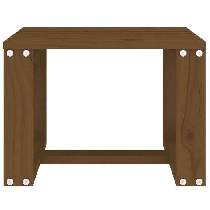Tavolino da Giardino-Tavolo da Esterno-Tavolino da Patio Ambra 40x38x28,5 cm Legno Massello Pino