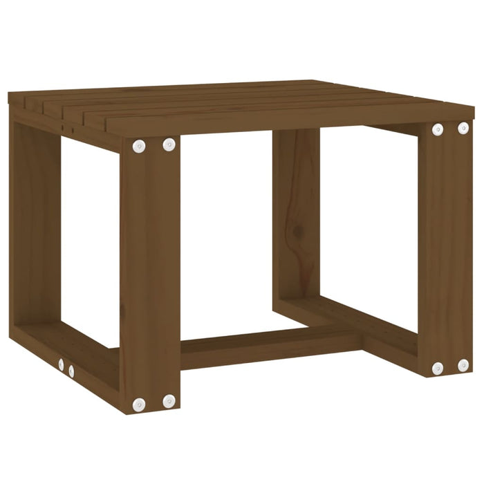 Tavolino da Giardino-Tavolo da Esterno-Tavolino da Patio Ambra 40x38x28,5 cm Legno Massello Pino