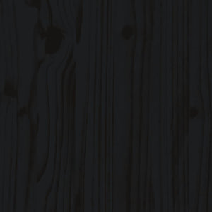 Tavolino da Giardino Nero 40x38x28,5 cm Legno Massello Pino 825083